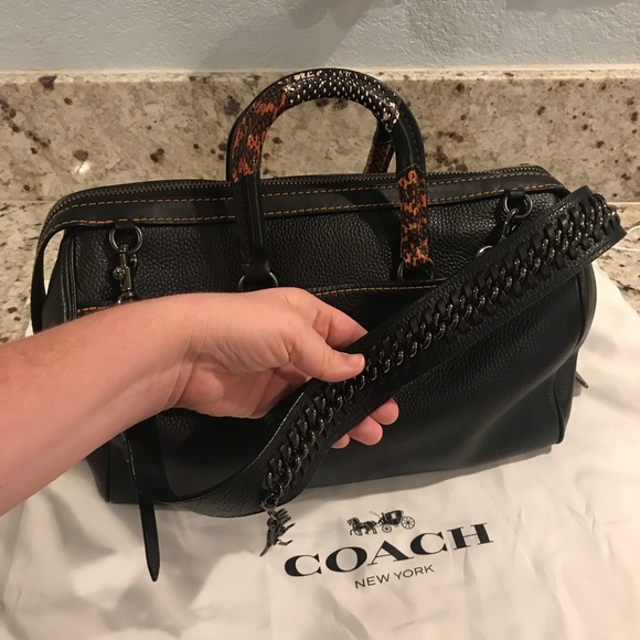 Coach Handbags - 1941 Coach Rogue Satchel 36 w/  exotic snake skin